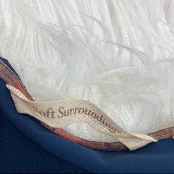 Soft Surroundings Women's Go Lively Travel Tee Drape Tunic Blue Size M 2DW78 - Picture 7 of 8